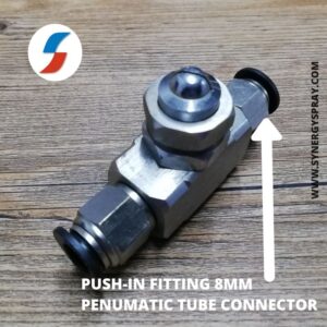 Air atomizing nozzle with push fit connector india