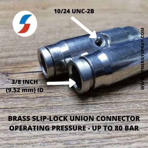 10mm slip lock connector for high pressure misting nozzle system india