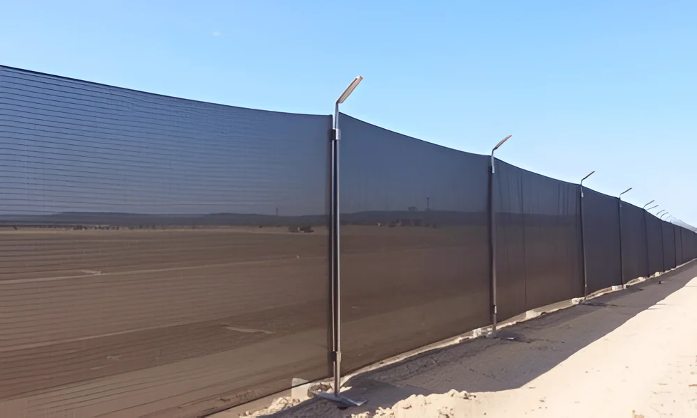 Applications of windbreak fence for dust control