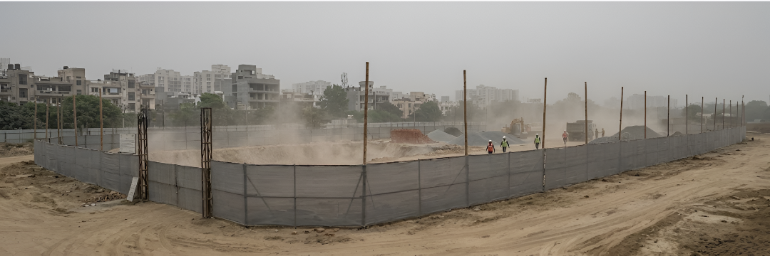 Wind Fence for Dust Controls in Delhi